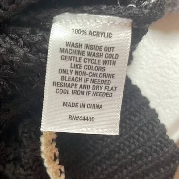 NWT Wonderly Cotton Blend Striped Oversize Crop Sweater Size Large NWT - Picture 4 of 4